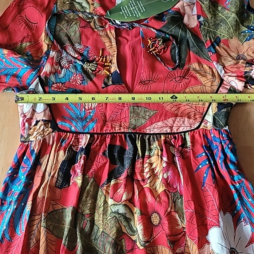 Farm Rio Dress Bordado Flores Dress - Picture 11 of 16